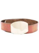 Golden Goose Deluxe Brand Buckled Belt, Women's, Size: 70, Brown, Leather/metal (other)