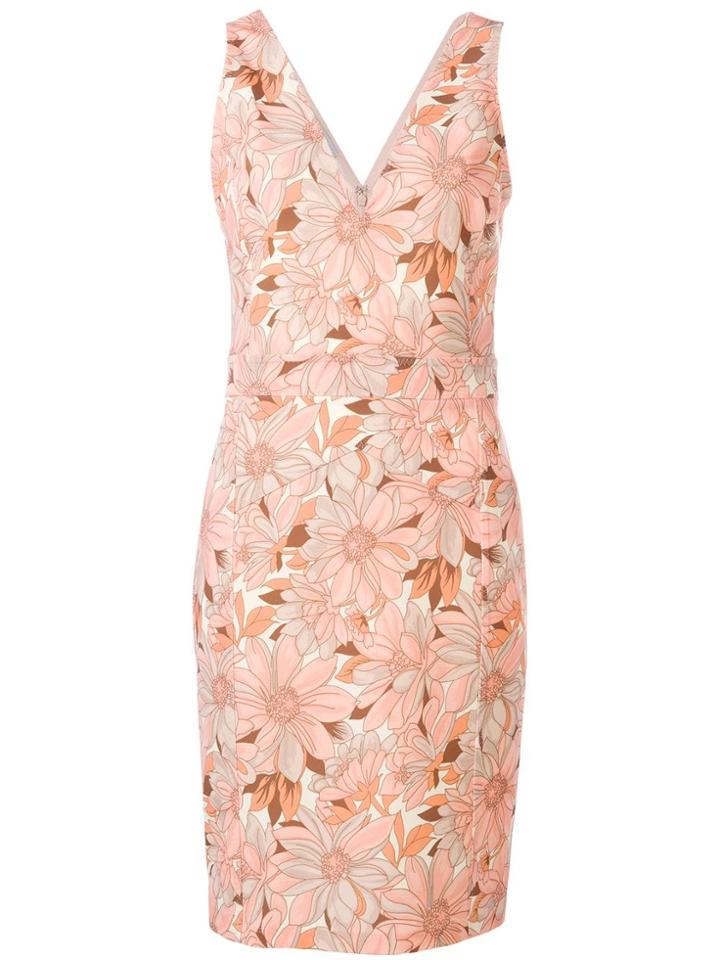 Stella Mccartney Floral Mini Dress - Orange