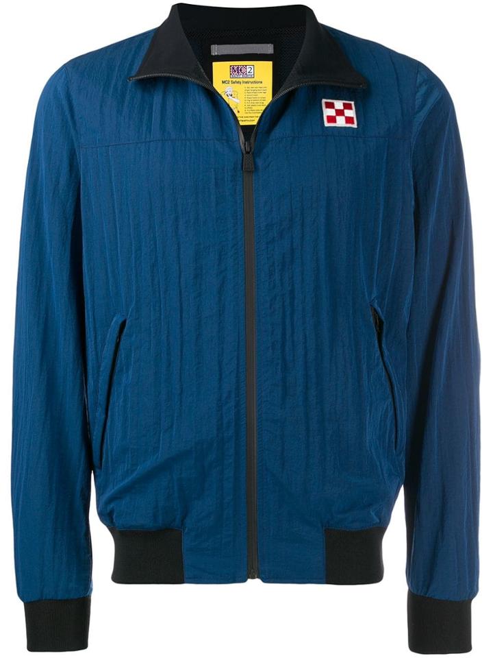 Mc2 Saint Barth Zipped Wind Breaker - Blue
