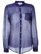 Forte Forte Sheer Shirt, Women's, Size: 3, Pink/purple, Silk/cotton