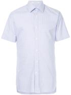 Gieves & Hawkes Checked Short-sleeves Shirt - Blue