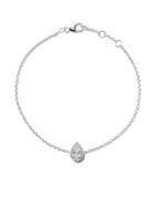 De Beers 18kt White Gold My First De Beers Aura Pear Cut Diamond