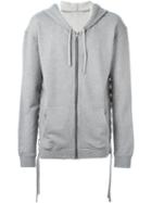 Faith Connexion Tie Fastening Hoodie, Men's, Size: Medium, Grey, Cotton