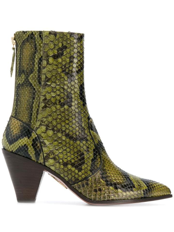 Aquazzura Saint Honore Ankle Boots - Green