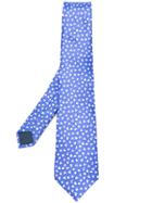 Lanvin Petal Print Tie - Blue