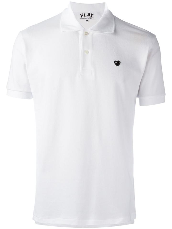 Comme Des Garçons Play Classic Polo Shirt - White