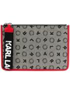 Karl Lagerfeld K/jacquard Flat Pouch - Black