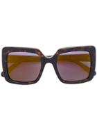 Stella Mccartney Eyewear Oversized Square Sunglasses - Brown
