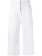 Versace Cropped Trousers - White