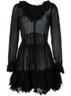 Givenchy Creased Ruffled Dress - Black