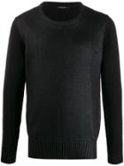 Unconditional Knitted Wet Look Jumper - Black