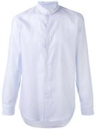 Marc Jacobs - Band Collar Shirt - Men - Cotton/linen/flax - 52, Blue, Cotton/linen/flax