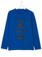 Aston Martin Kids Car Print Long Sleeved Top - Blue