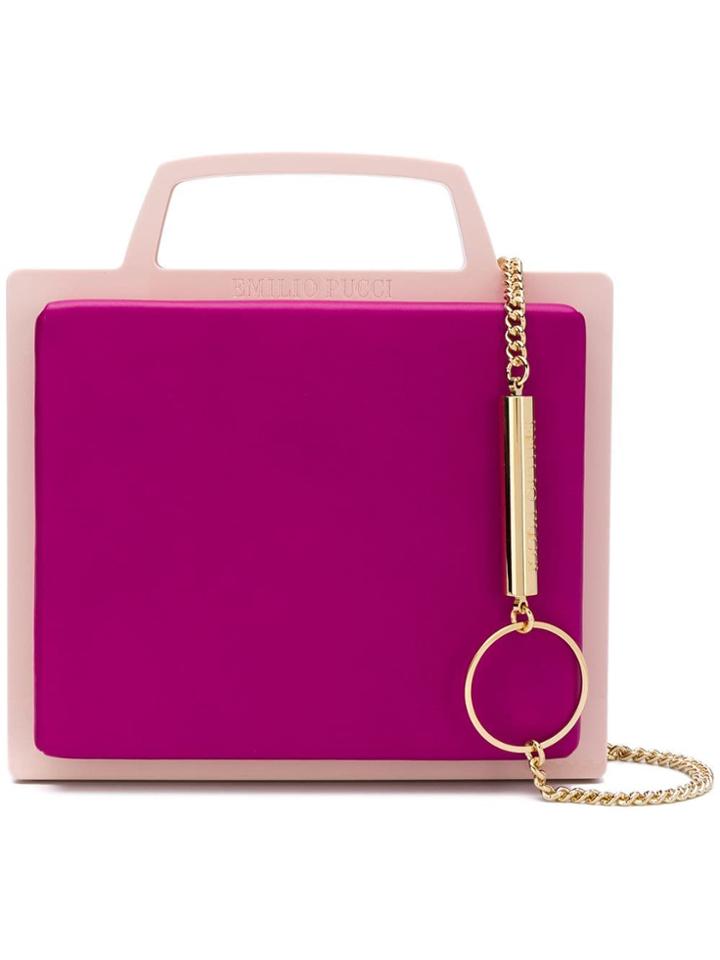 Emilio Pucci Emilio Pucci 8ubc898u004 427-viola Leather/fur/exotic