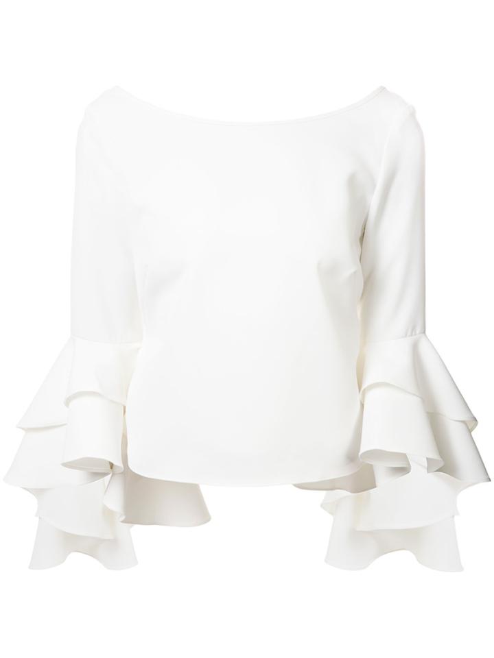 Milly Ruffled Blouse - White