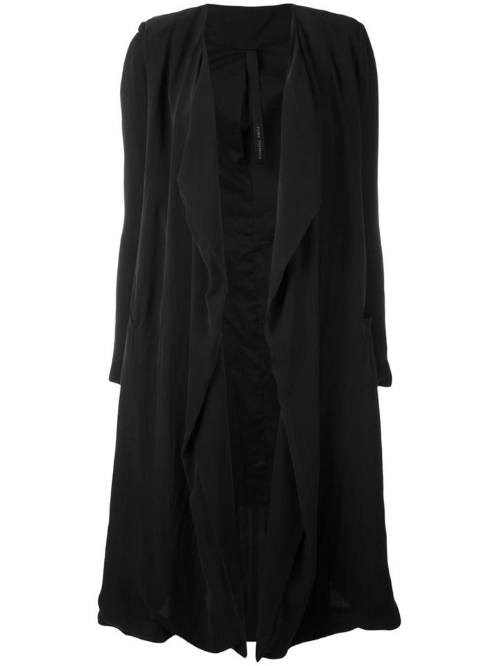 Poème Bohémien - Waterfall Coat - Women - Silk - 42, Black, Silk