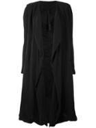 Poème Bohémien - Waterfall Coat - Women - Silk - 42, Black, Silk