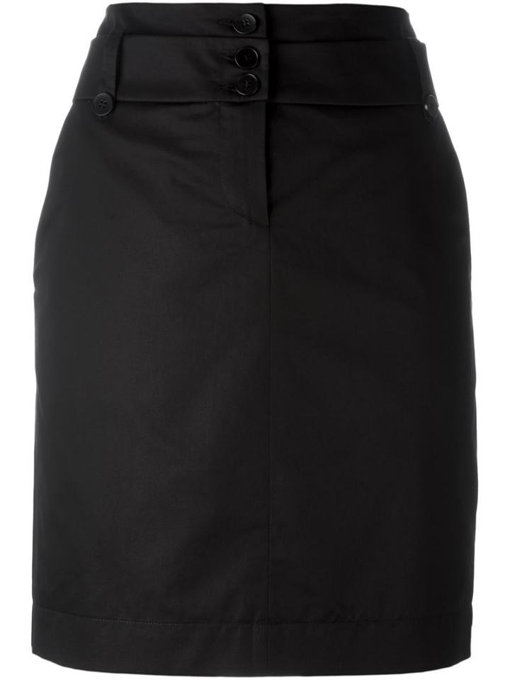 Barbara Bui Belted Skirt, Women's, Size: 38, Black, Cotton