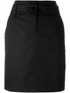 Barbara Bui Belted Skirt, Women's, Size: 38, Black, Cotton