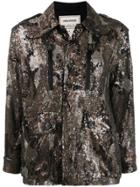 Zadig & Voltaire Sequinned Camoflage Jacket - Neutrals