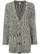 Loewe Two-tone Marl Longline Cardigan - Grey