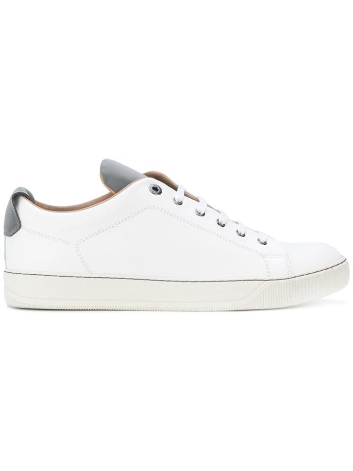 Lanvin Contrast Tongue Sneakers - White