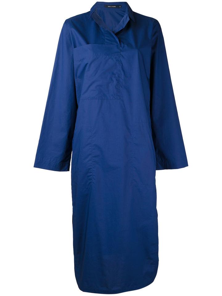 Sofie D'hoore - Depot Shirt Dress - Women - Cotton - 38, Blue, Cotton
