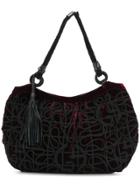 Giorgio Armani Vintage Silk Swirl Frogging Shoulder Bag - Red