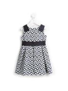 Il Gufo Wave Print Dress, Girl's, Size: 8 Yrs, Blue