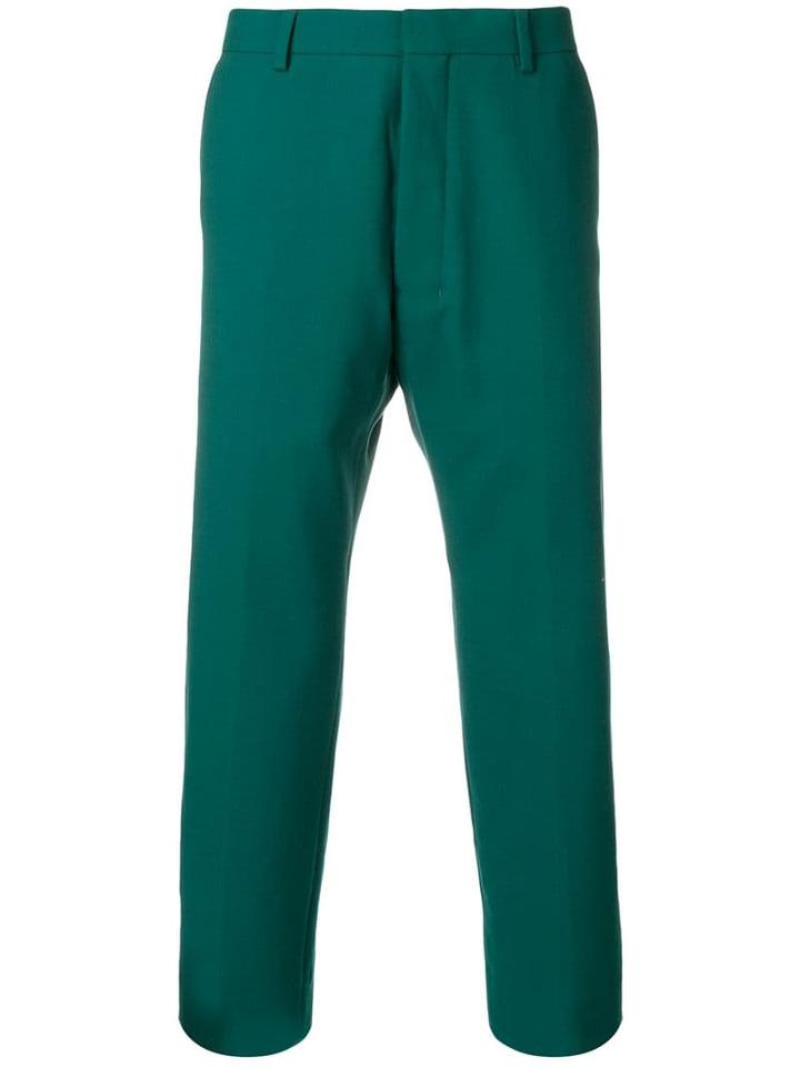 Ami Paris Straight Fit Trousers - Green