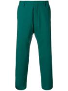 Ami Paris Straight Fit Trousers - Green