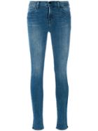 J Brand Stonewashed Skinny Jeans - Blue