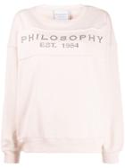 Philosophy Di Lorenzo Serafini Branded Sweatshirt - Pink