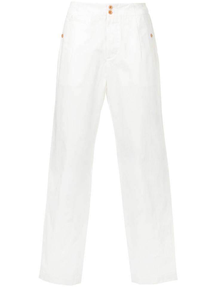 Kolor Casual Straight-leg Chinos - White