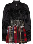 Chopova Lowena Two-layer Kilt Dress - Black
