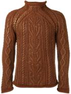 Jean Paul Gaultier Vintage Cable Knit Jumper - Brown