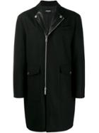 Dsquared2 Classic Zipped Coat - Black