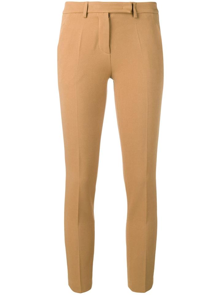 Blanca Slim-fit Cropped Trousers - Neutrals