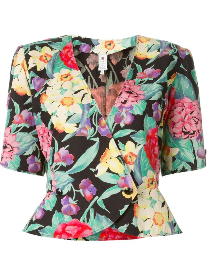Emanuel Ungaro Vintage Short Sleeve Jacket - Black