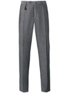 Incotex - Classic Tailored Trousers - Men - Linen/flax/wool - 50, Grey, Linen/flax/wool