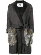 Jorge Vazquez Fur Pockets Coat - Grey