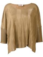 Jucca - Boxy Sweater - Women - Polyester/viscose - L, Brown, Polyester/viscose