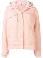 Danielle Guizio Fuzzy Jacket - Pink & Purple