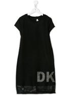 Dkny Kids Teen Mesh Milano Dress - Black