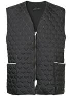 Zambesi Oversized Quilted Vest - Black