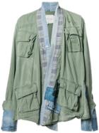 Greg Lauren Patched Military Jacket - Green