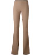 Joseph Straight Leggings, Women's, Size: 42, Brown, Cotton/spandex/elastane/viscose