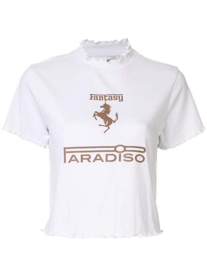 Ground Zero Fantasy Paradiso Print T-shirt - White