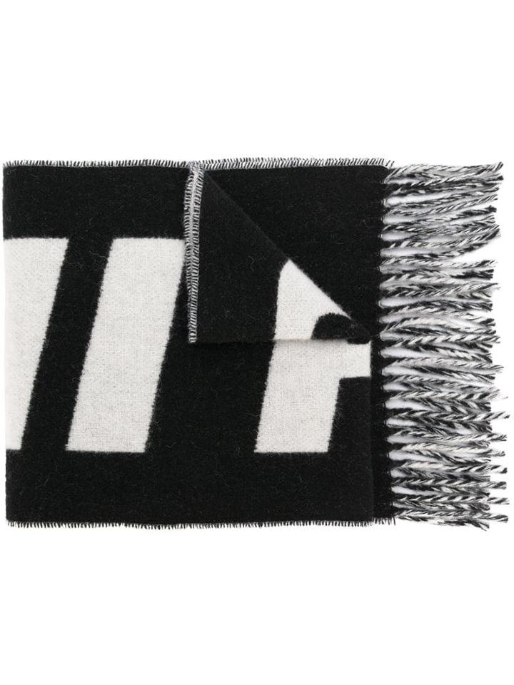 Ami Paris Scarf Ami Paris Logo - Black