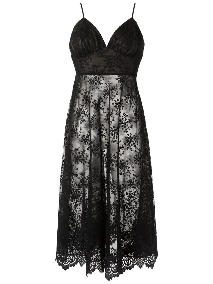 Olympiah - Midi Lace Dress - Women - Cotton/polyester - 40, Black, Cotton/polyester